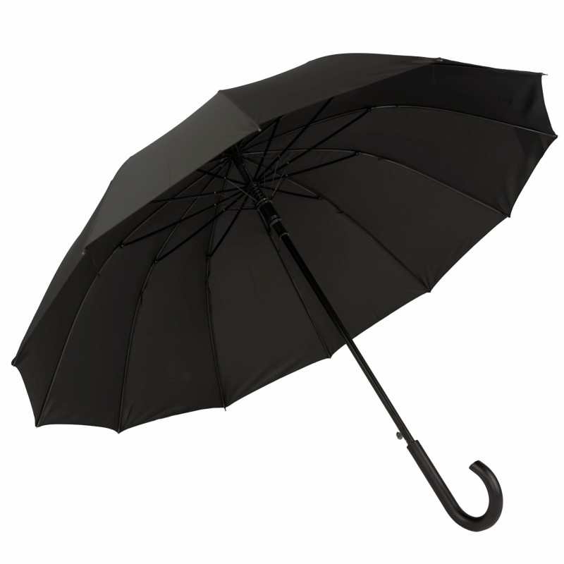 parasol automatyczny duży, wzmacniany, czarny, parasol przecwideszczowy, parasole przeciwdeszczowe, duży 125cm, parasol rozkładany