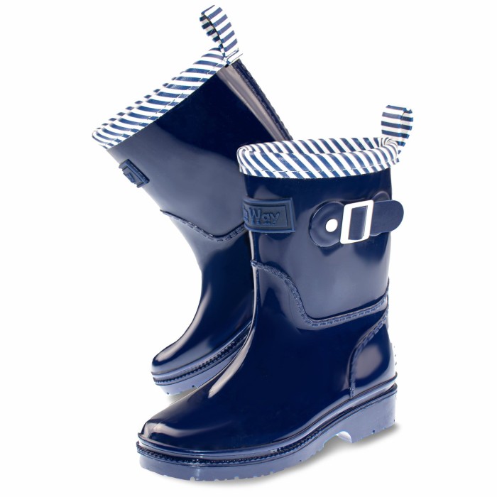 Kalosze dziecięce granatowe z klamrą Rain Way®