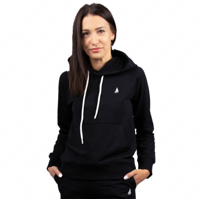 Bluza damska z kapturem czarna Captain Mike