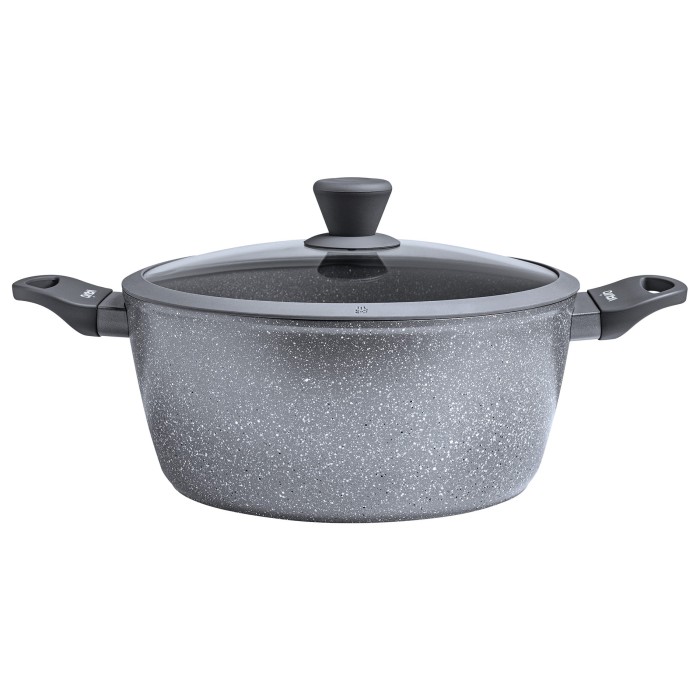 Garnek z pokrywką Vavio Stone Design 28cm 6,7L