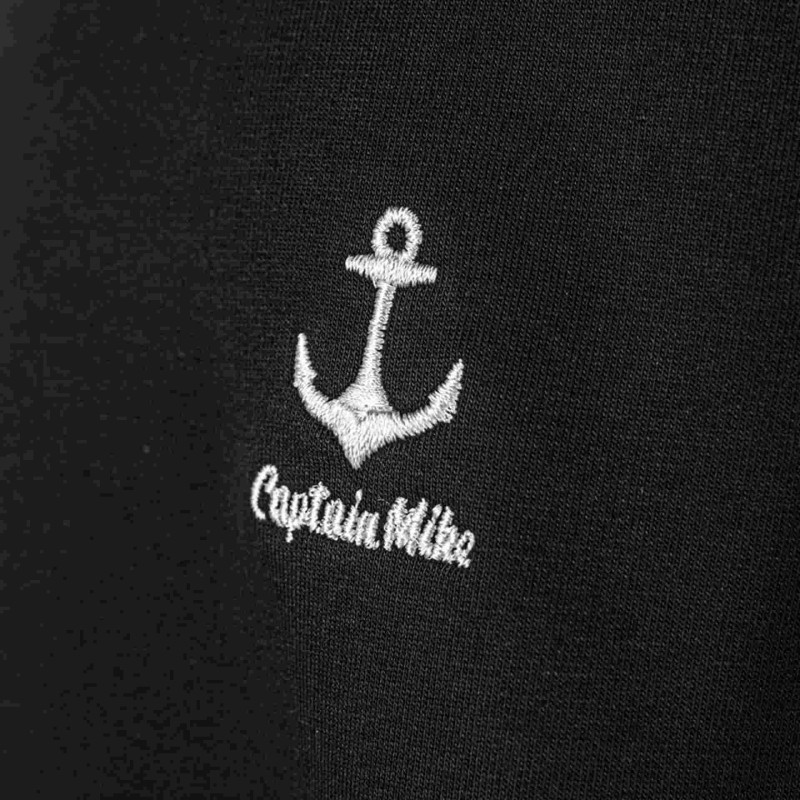 Bluza dresowa męska rozpinana czarna Captain Mike