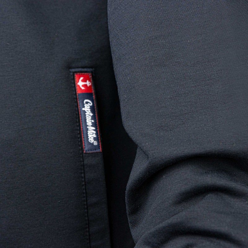 Bluza dresowa męska rozpinana granatowa Captain Mike