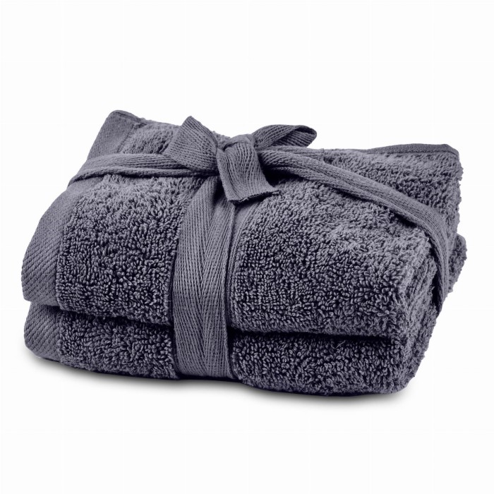Zestaw 2x ręcznik do twarzy do rąk 30x50cm 100% pakistańska bawełna 600 GSM