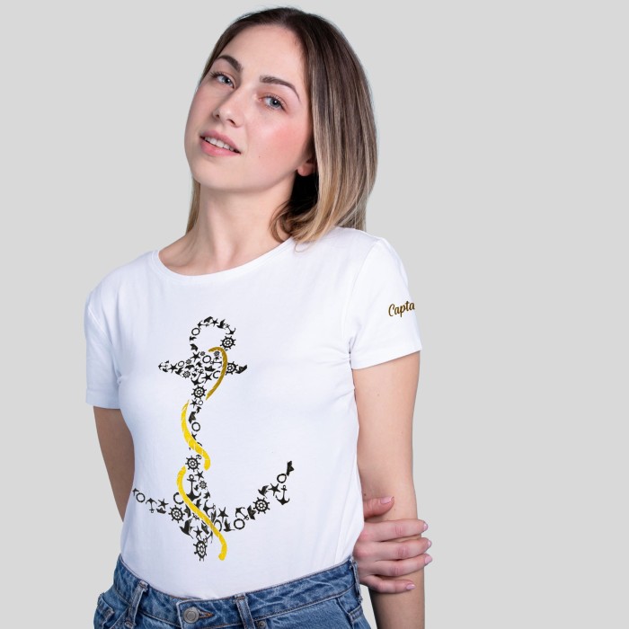 T-SHIRT damski koszulka Captain Mike bawełniana 