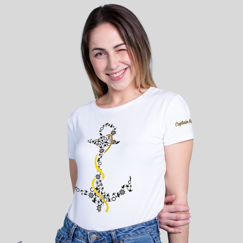 T-SHIRT damski koszulka Captain Mike bawełniana
