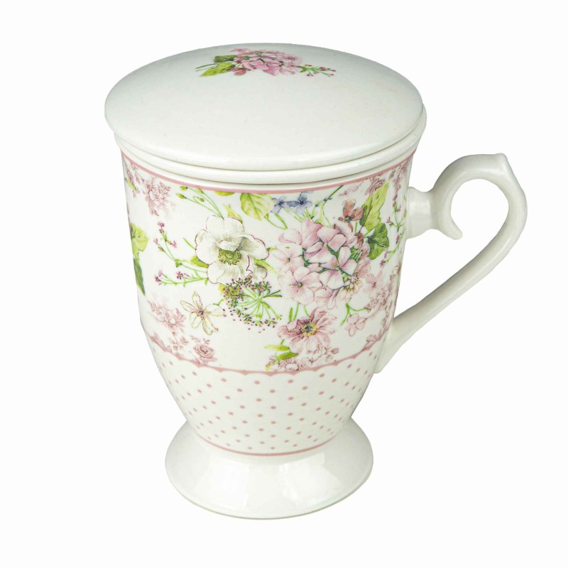 Porcelanowy kubek z zaparzaczem w ozdobnym kartoniku Captain Mike