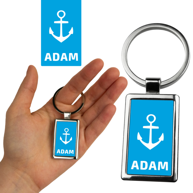 Marynistyczny brelok do kluczy z imieniem Adam Captain Mike