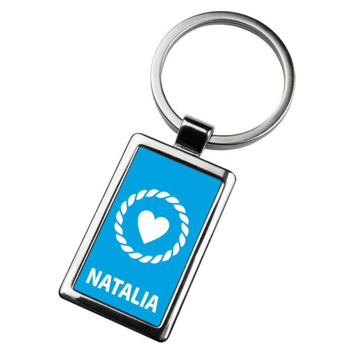Marynistyczny brelok do kluczy z imieniem Natalia Captain Mike