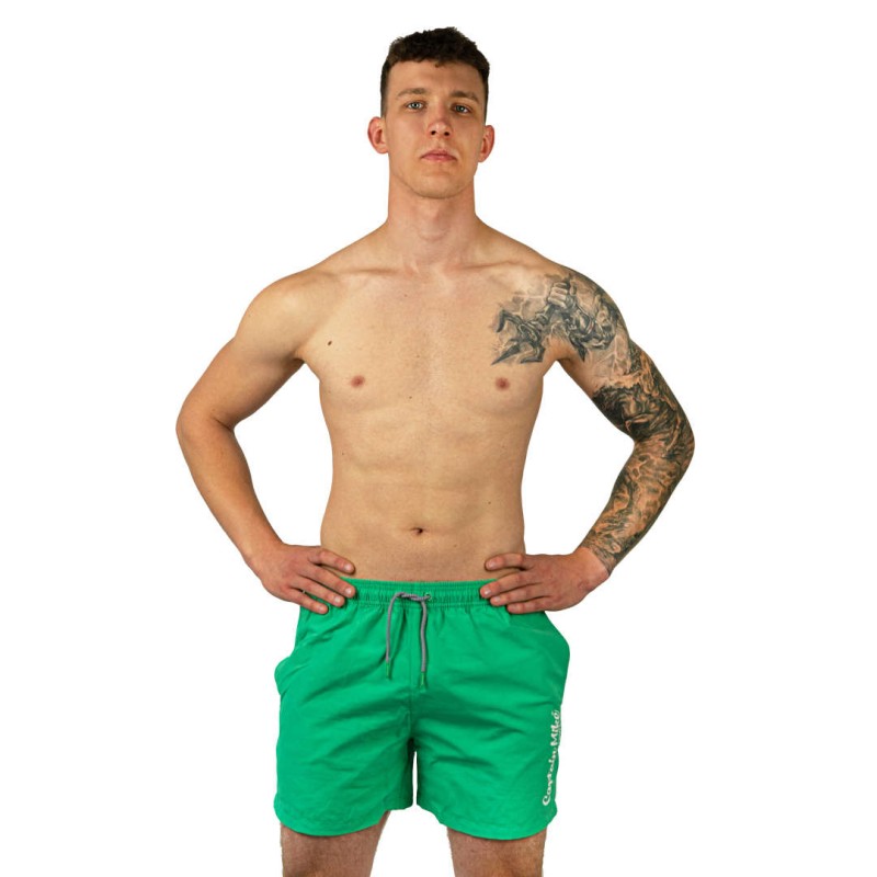 Szorty kąpielowe męskie szybkoschnące na plaże zielone Captain Mike