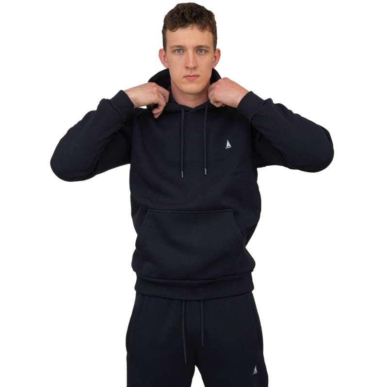 Bluza męska kangurka ocieplana granatowa Captain Mike