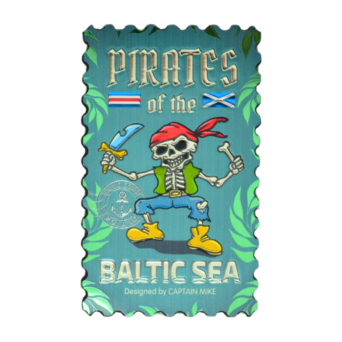 Magnes Pamiątka Z Bałtyku Na Lodówkę Pirates of the Baltic Sea Captain Mike