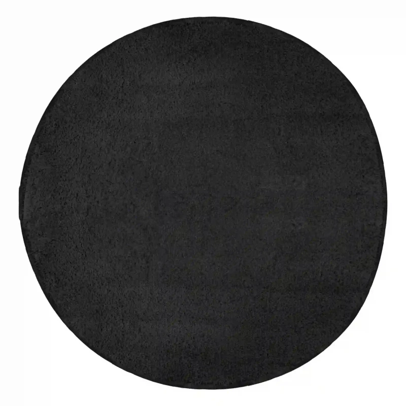 Dywanik okrągły z antypoślizgową powłoką czarny Captain Mike 800 GSM 90x90cm