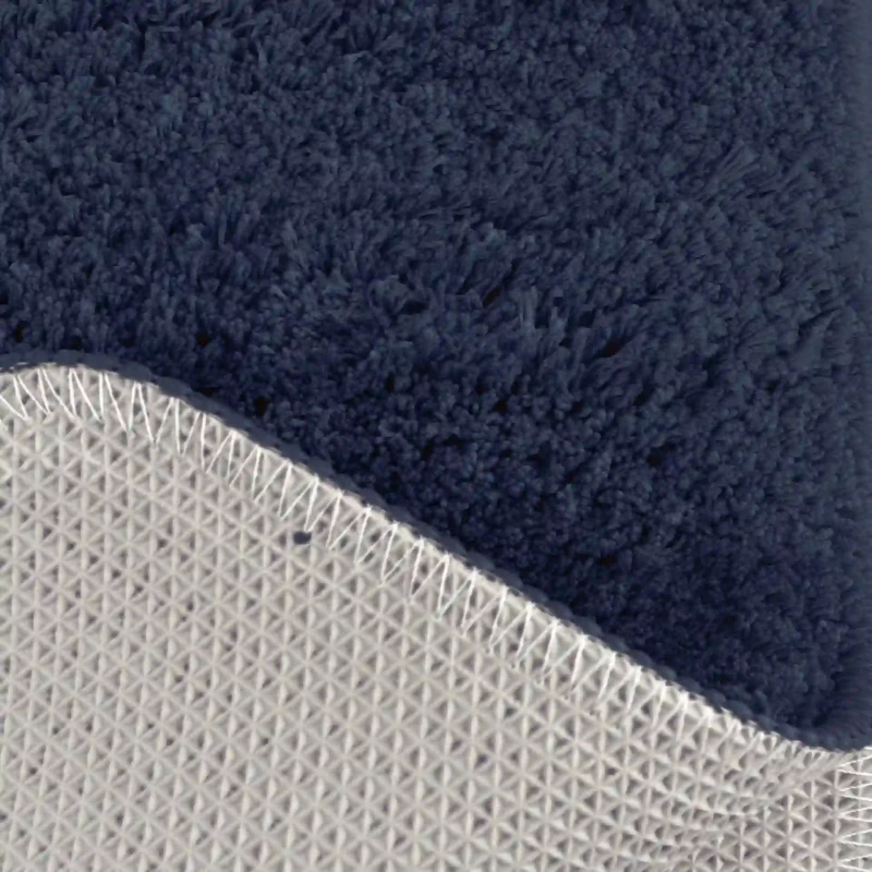 Dywanik okrągły z antypoślizgową powłoką granatowy Captain Mike 800 GSM 90x90cm
