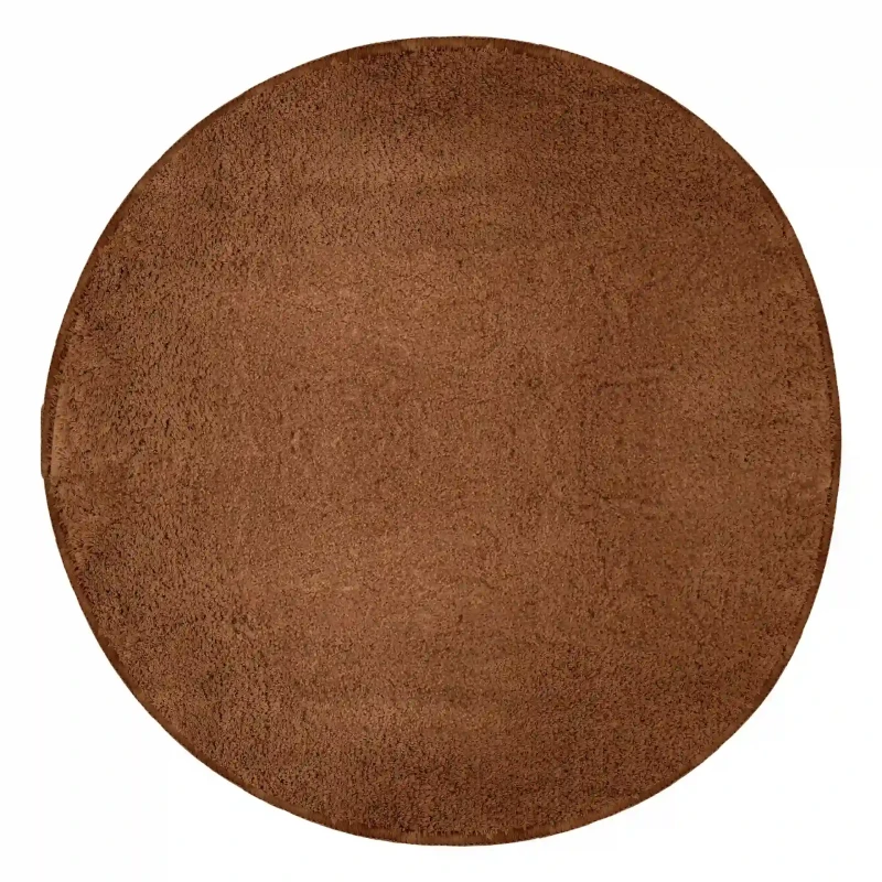 Dywanik okrągły z antypoślizgową powłoką brązowy Captain Mike 800 GSM 90x90cm