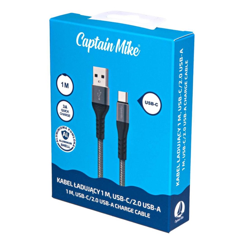 Kabel Ładujący USB-C do USB-A 2.0, 1m – Szybkie Ładowanie i Transfer Danych