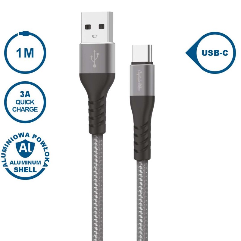 Kabel Ładujący USB-C do USB-A 2.0, 1,5m – Szybkie Ładowanie i Transfer Danych