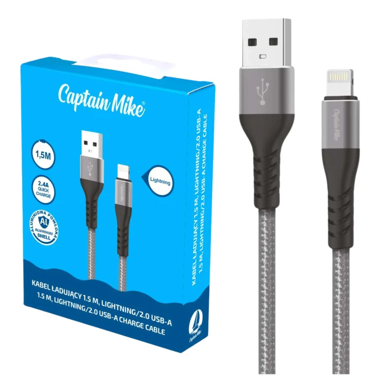 Kabel ładujący Lightning/USB-A 1,5m - Wysoka jakość i szybkie ładowanie