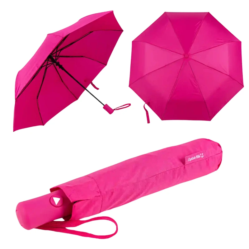 Parasol półautomatyczny DUŻY różowy XL Captain Mike