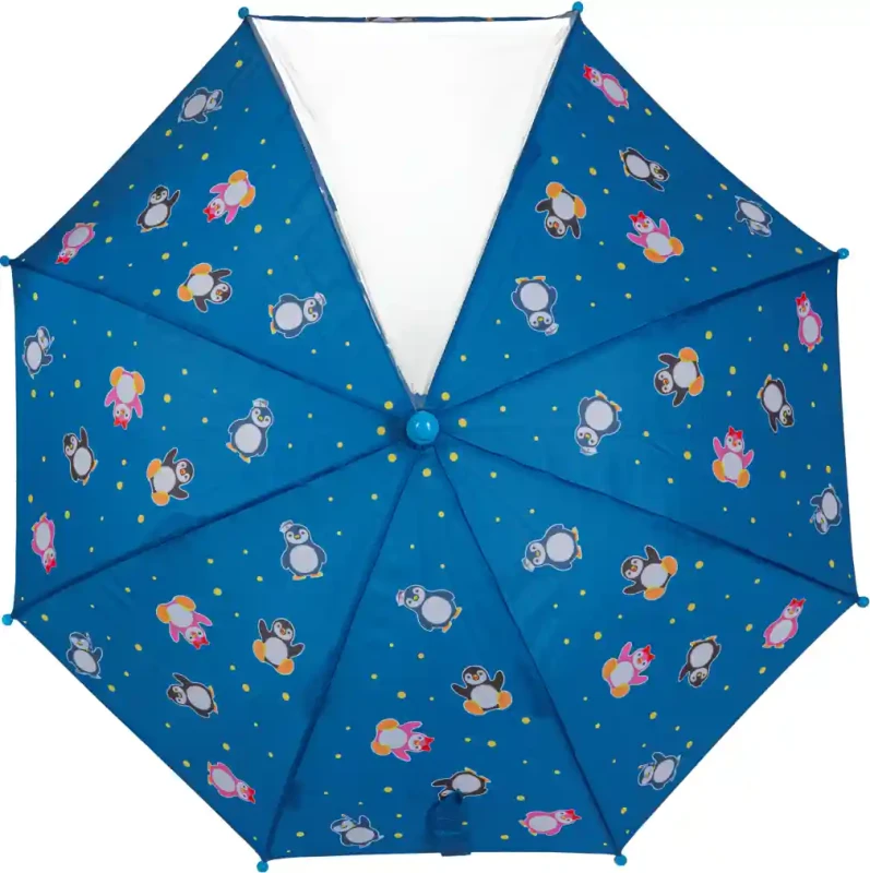 Parasol dziecięcy Pingwiny 15", okienko, Kraina Pingwina