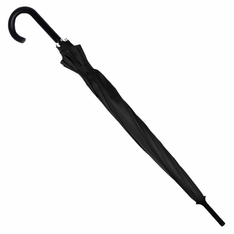 Parasol długi czarny półautomatyczny 30" DUŻY Captain Mike