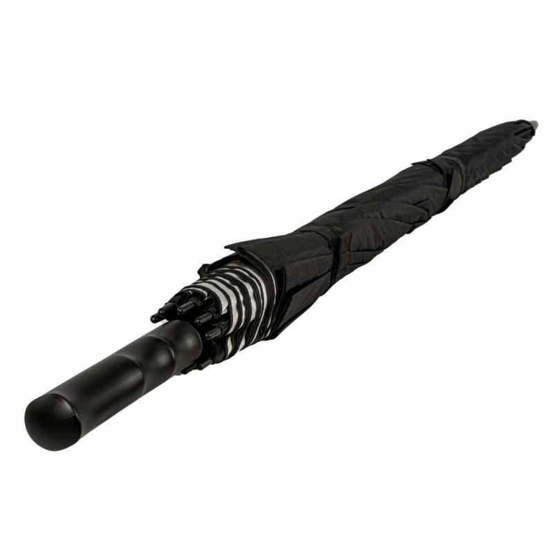 Parasol długi czarny półautomatyczny 30" DUŻY Captain Mike