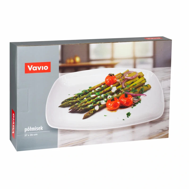Półmisek porcelanowy do przekąsek potraw 37x26 cm