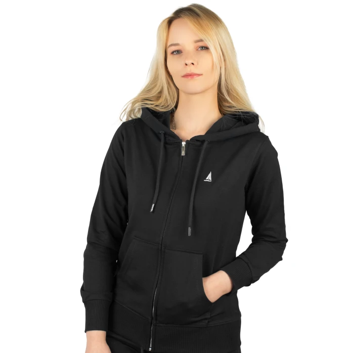 Bluza damska rozpinana czarna CAPTAIN'S LINE