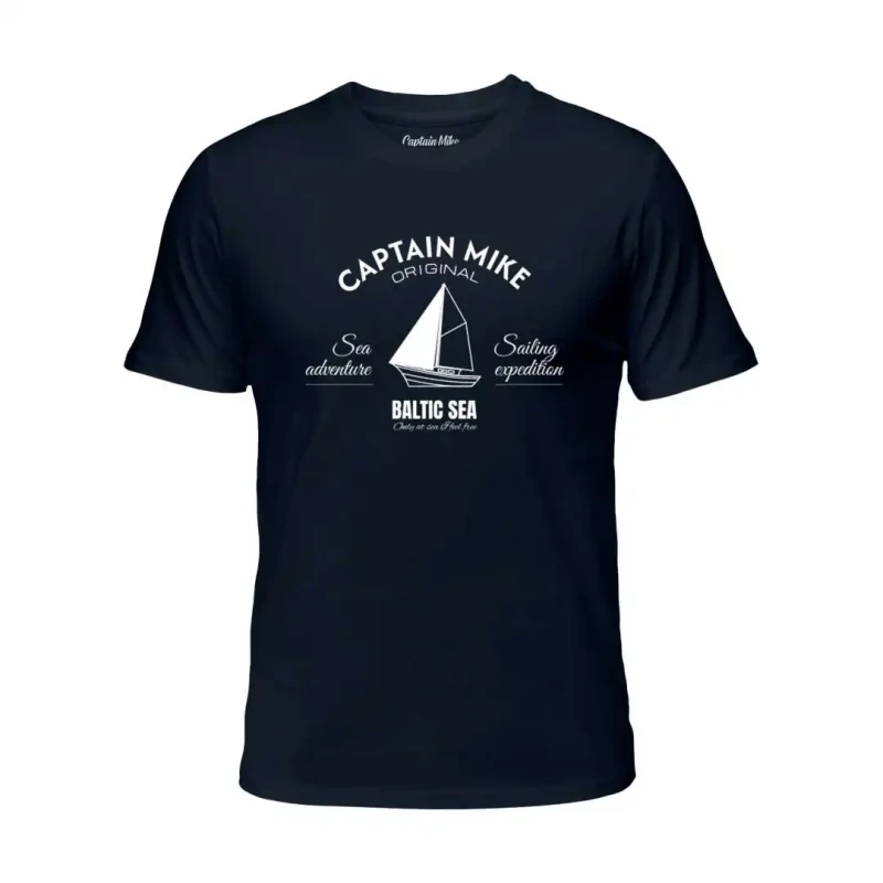 Koszulka męska BAWEŁNA TURECKA z nadrukiem, T-shirt Captain Mike