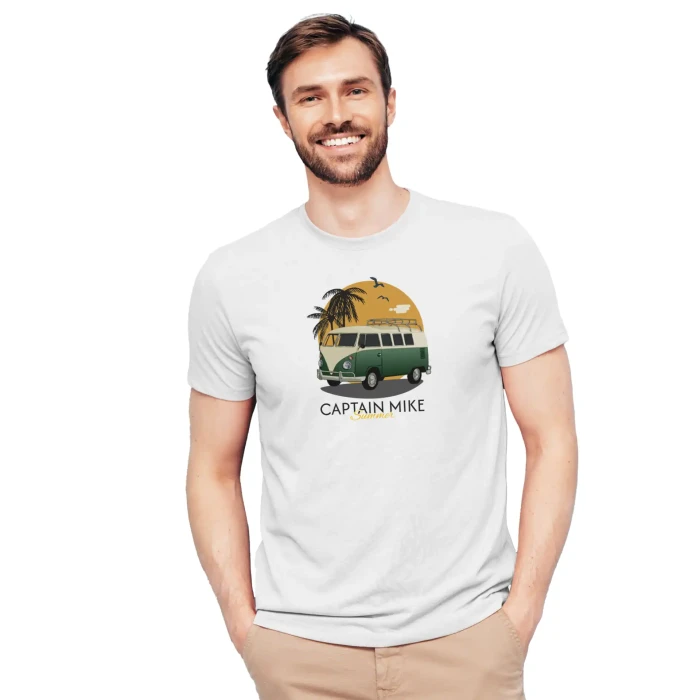 Koszulka męska BAWEŁNA TURECKA T-shirt BUS Captain Mike