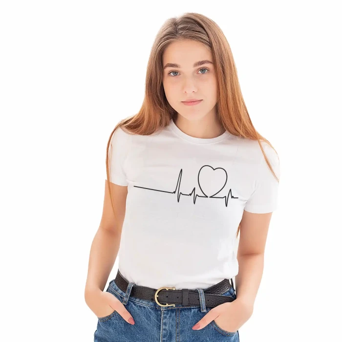 T-SHIRT damski koszulka biała TURECKA BAWEŁNA Captain Mike