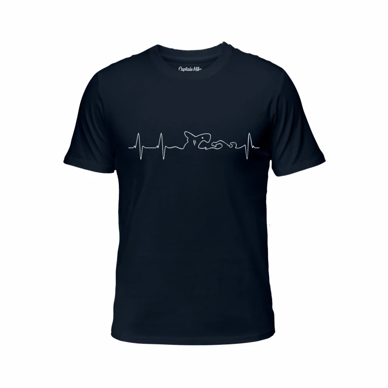 Koszulka męska BAWEŁNA TURECKA z nadrukiem, T-shirt Captain Mike