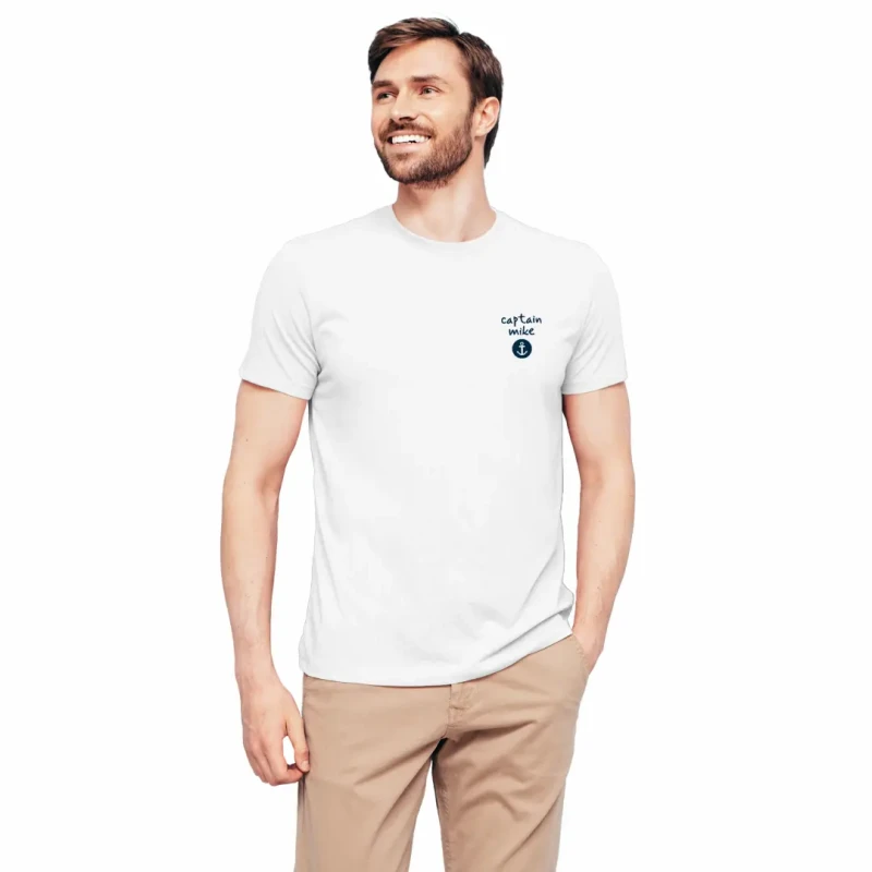 Koszulka męska BAWEŁNA TURECKA T-shirt z nadrukiem na plecach