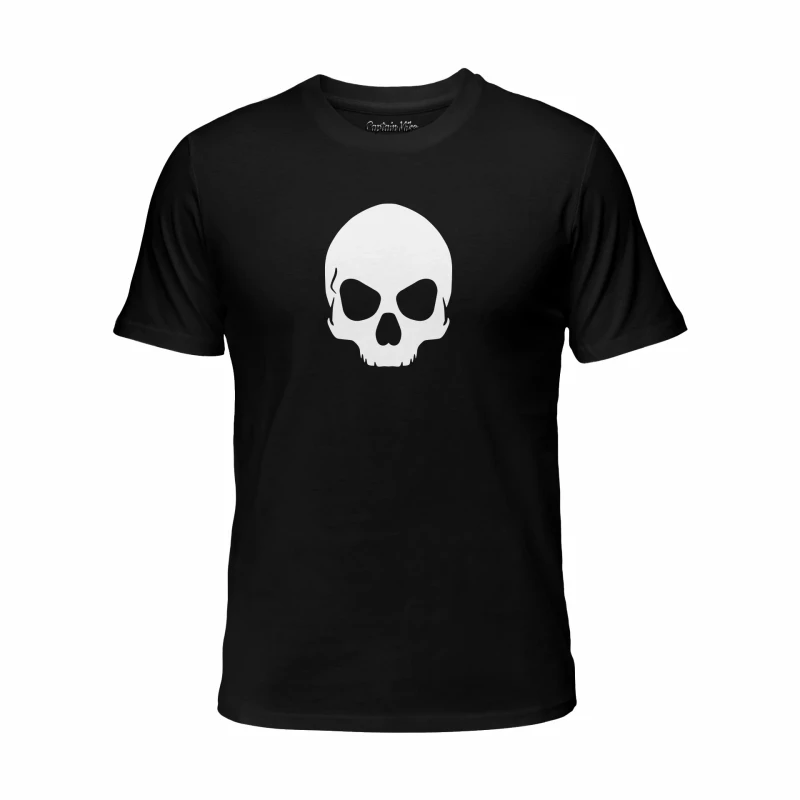 Koszulka męska BAWEŁNA TURECKA czarna z nadrukiem, T-shirt