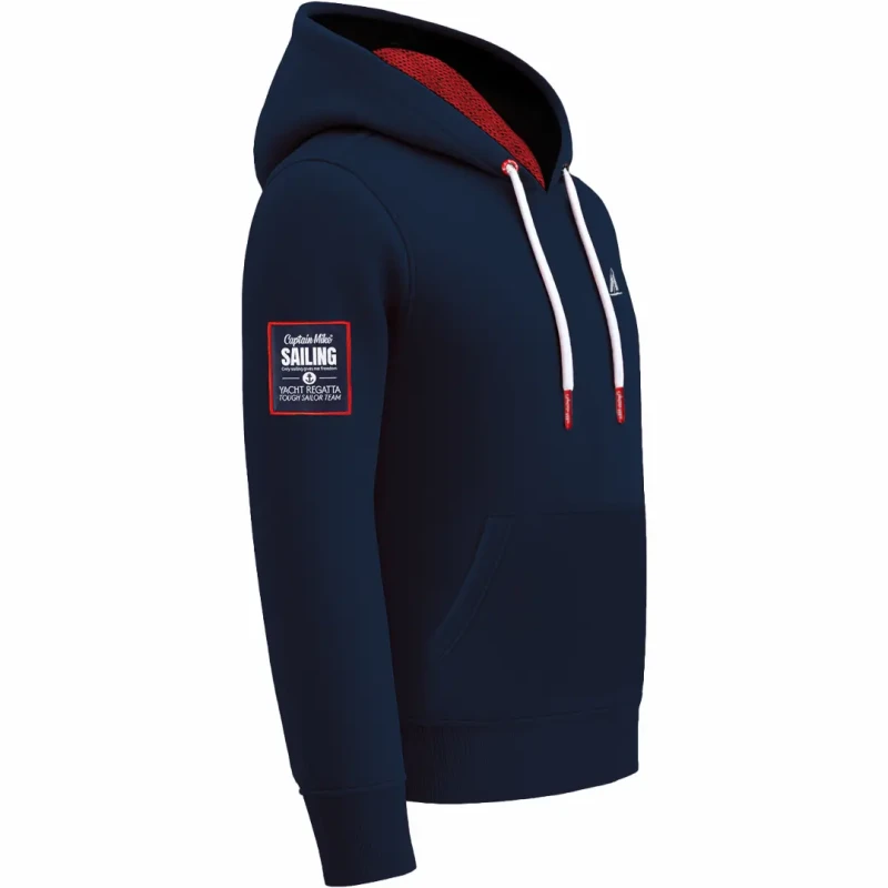 Bluza męska kangurka z kapturem granatowa Captain Mike SAILING