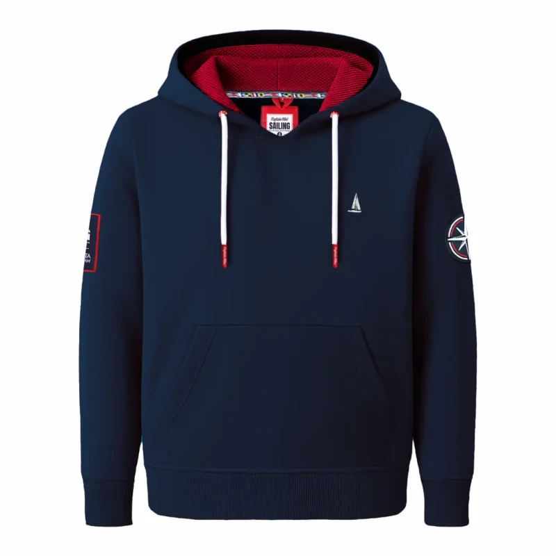 Bluza męska kangurka z kapturem granatowa Captain Mike SAILING
