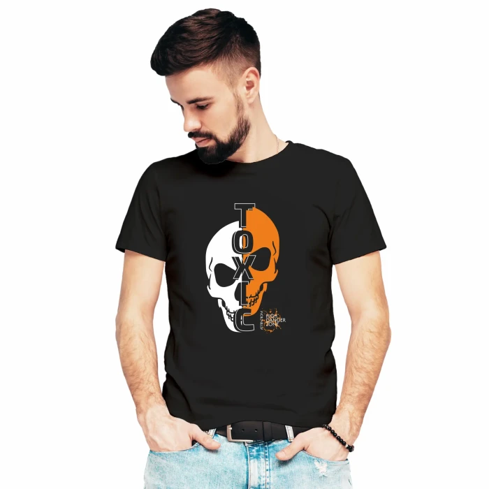 Koszulka męska BAWEŁNA TURECKA T-shirt z nadrukiem Captain Mike