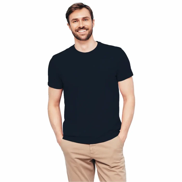 Koszulka męska BAWEŁNA TURECKA granatowy T-shirt Captain Mike 