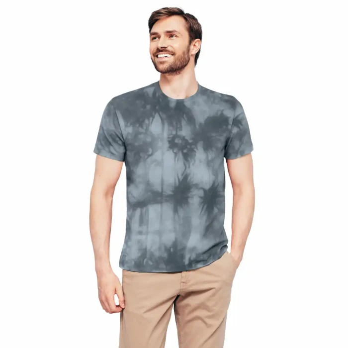 Koszulka męska dekatyzowana ciemnoszara BAWEŁNA TURECKA T-shirt Captain Mike
