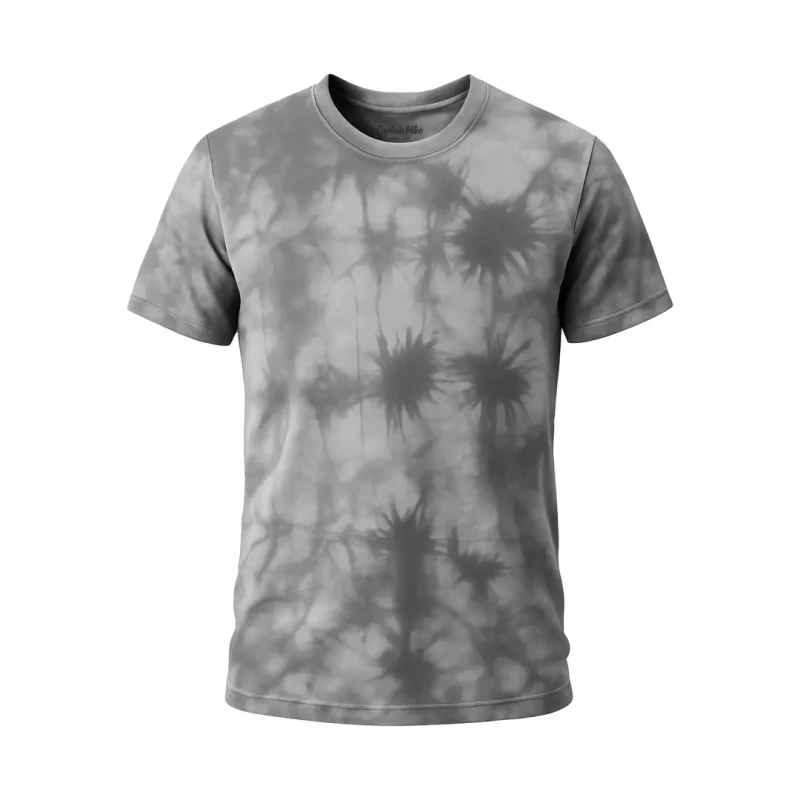 Koszulka męska dekatyzowana jasnoszara BAWEŁNA TURECKA T-shirt