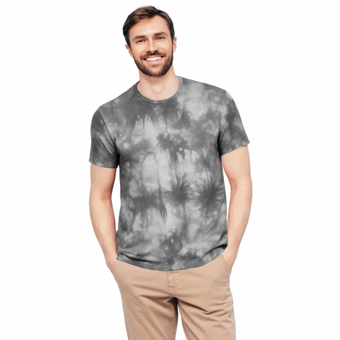 Koszulka męska dekatyzowana jasnoszara BAWEŁNA TURECKA T-shirt Captain Mike 