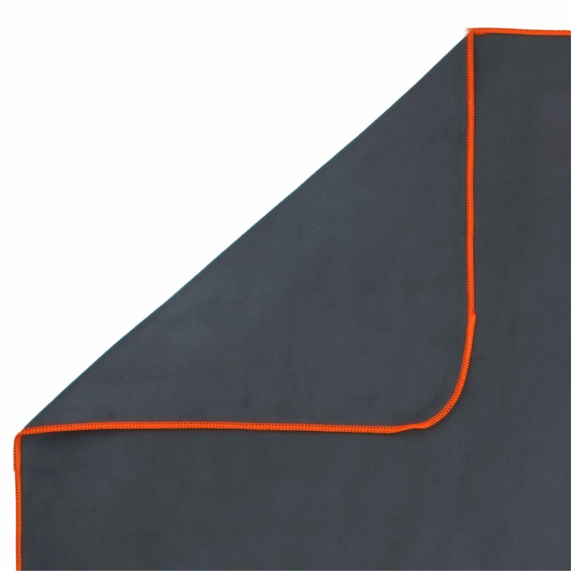 Ręcznik z mikrofibry na siłownie fitness szybkoschnący plażowy, antracyt 100x50 cm