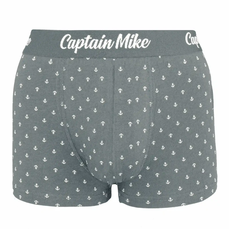 Bokserki męskie 3 pack mix kolor w kotwice Captain Mike