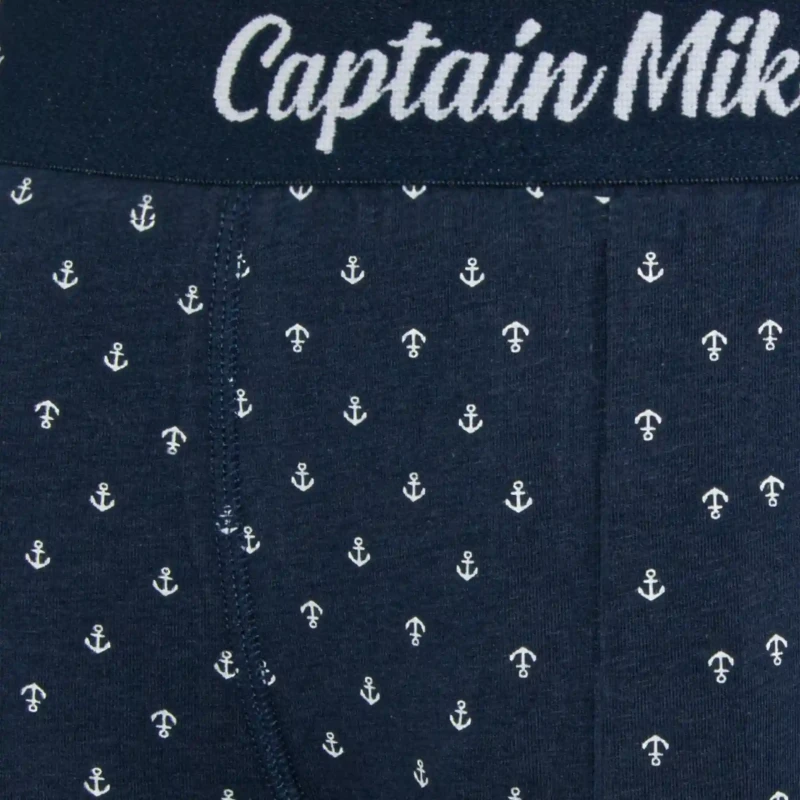 Bokserki męskie 3 pack mix kolor w kotwice Captain Mike