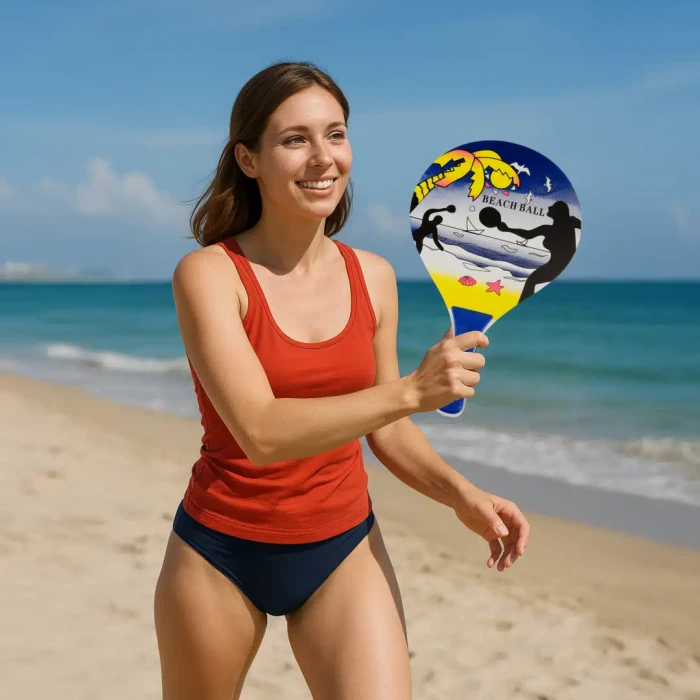 Zestaw do gry plażowej BEACH BALL 2 paletki + piłeczka zabawa na plażę i do ogrodu