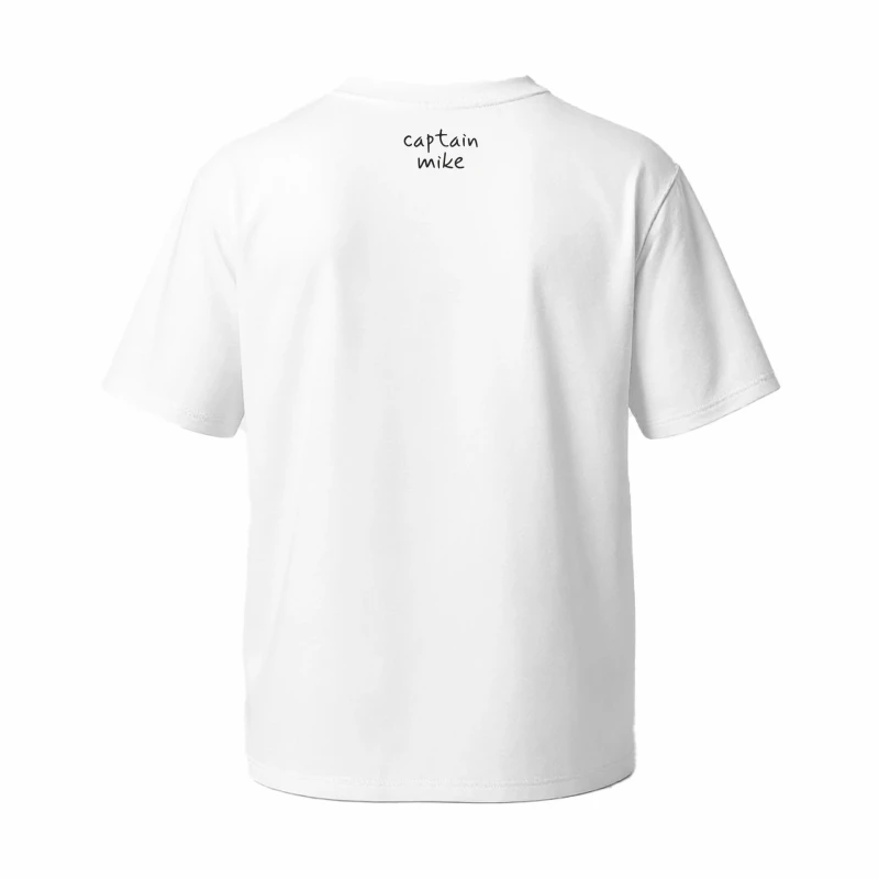 Męska koszulka T-shirt oversize z nadrukiem BAWEŁNA TUR0ECKA biała