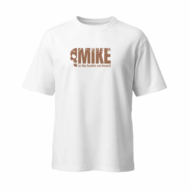 Męska koszulka T-shirt oversize z nadrukiem BAWEŁNA TURECKA biała