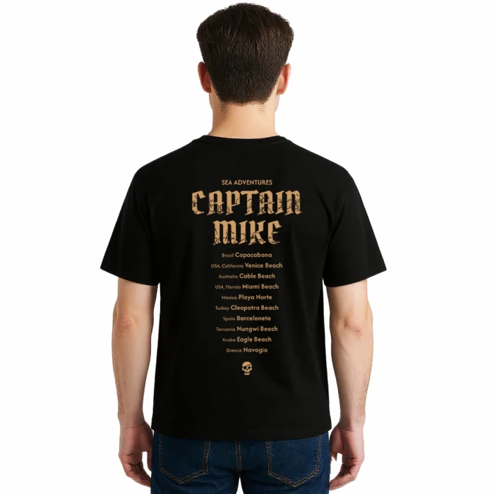 Męska koszulka T-shirt oversize z nadrukiem BAWEŁNA TURECKA czarna 