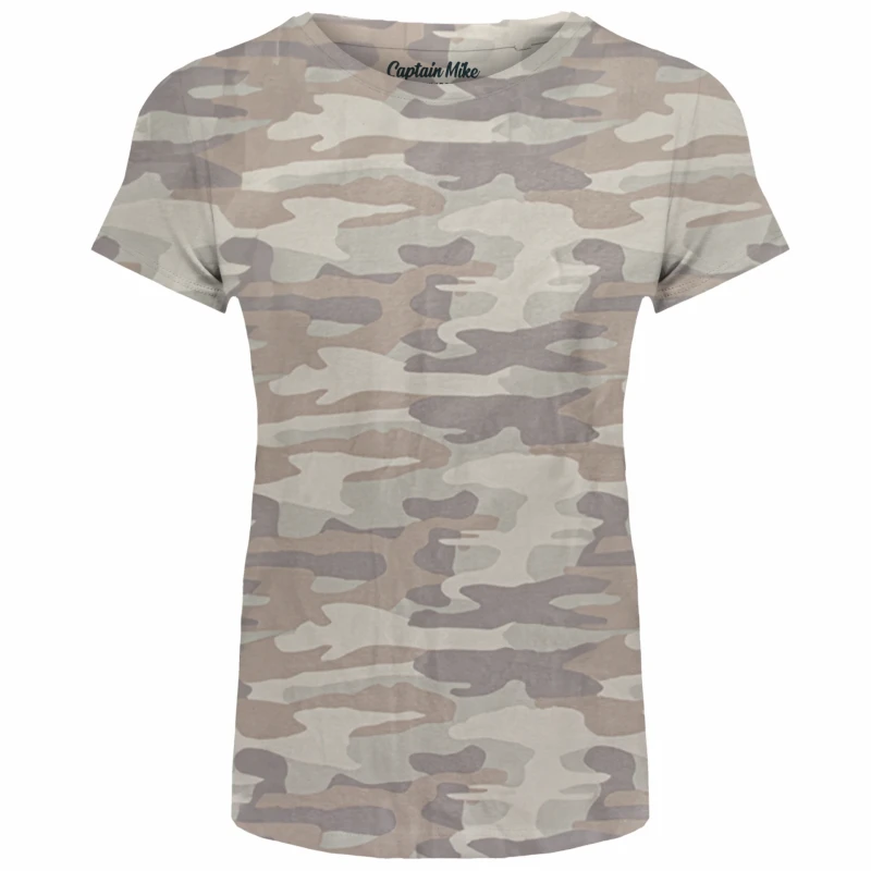 Damska koszulka t-shirt BAWEŁNA TURECKA moro