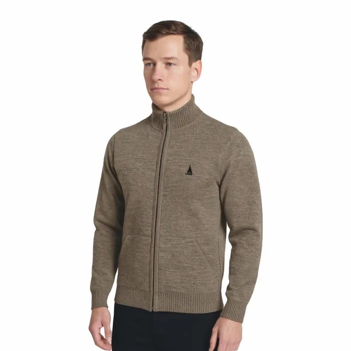Sweter męski rozpinany beżowy Captain Mike 