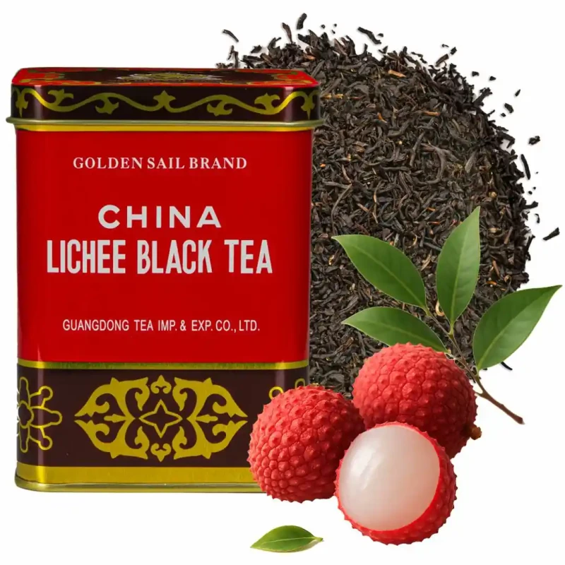 Herbata Czarna Lichee – Golden Sail Brand (z nutą egzotycznego liczi) 227 g